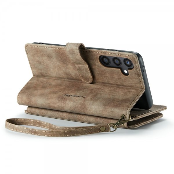 CaseMe Samsung Galaxy S24 Plus -kotelo C30-sarja Ruskea