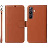 Betopnice Samsung Galaxy S24 Plus -kotelo irrotettavalla kuorella 005 ruskea