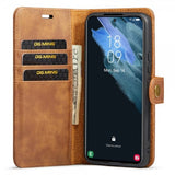 Dg.Ming Samsung Galaxy S24 Plus -kotelo irrotettavalla kuorella, ruskea