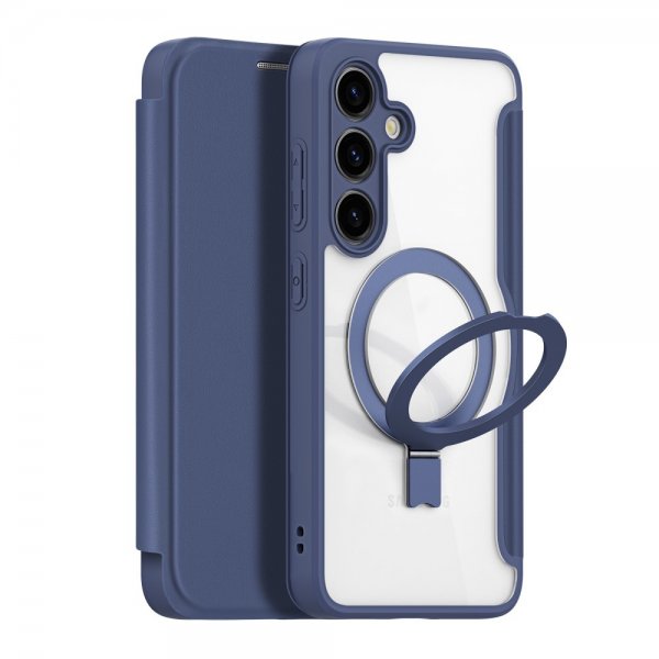 Dux Ducis Samsung Galaxy S24 Plus -kotelo Skin X Pro Series Jalusta MagSafe Sininen