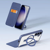 Dux Ducis Samsung Galaxy S24 Plus -kotelo Skin X Pro Series Jalusta MagSafe Sininen