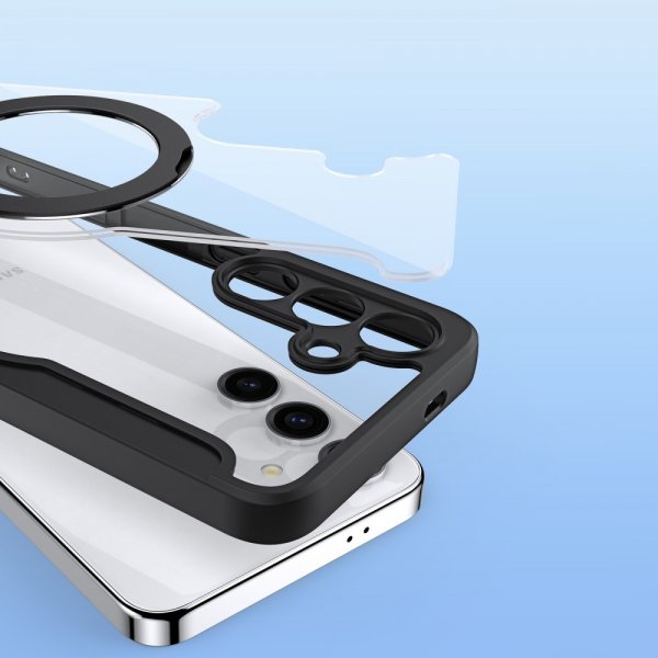 Dux Ducis Samsung Galaxy S24 Plus -kotelo Skin X Pro Series Jalusta MagSafe Musta