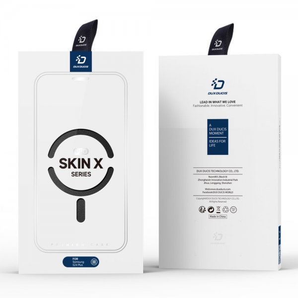 Dux Ducis Samsung Galaxy S24 Plus -kotelo Skin X Pro Series Jalusta MagSafe Musta