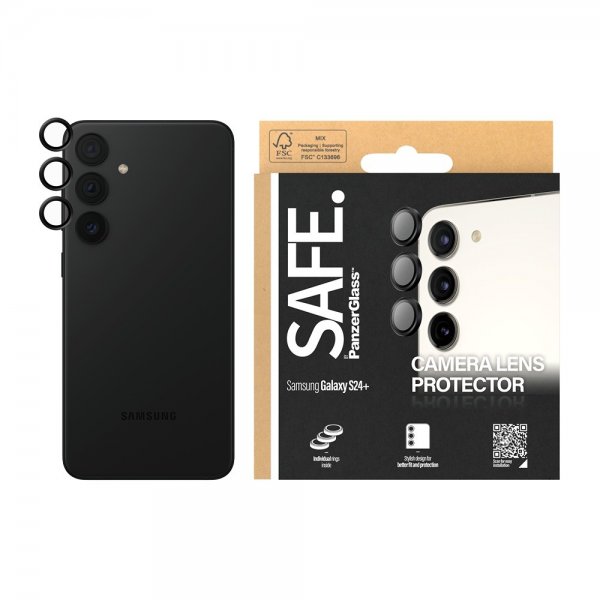 SAFE by PanzerGlass Samsung Galaxy S24 Plus Kamerasuojus Musta