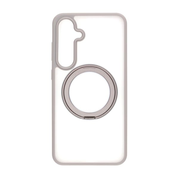 Samsung Galaxy S24 Plus Kuoret Kierrettävällä MagSafe-jalustalla Harmaa