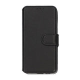 Rvelon Samsung Galaxy S24 Plus Kotelo, aitoa nahkaa, korttipaikat, musta