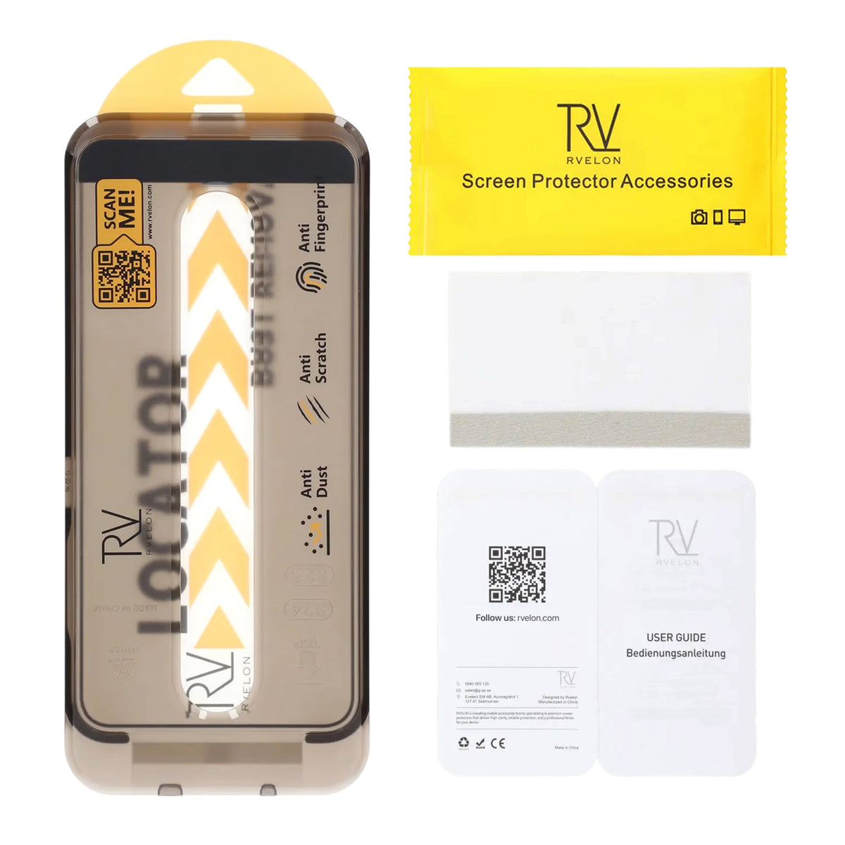 Rvelon Samsung Galaxy S24 Plus/S25 Plus Näytönsuoja Asennuskehys