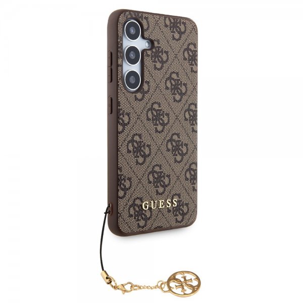 Guess Samsung Galaxy S24 Plus Suojakuori 4G Charm Ruskea