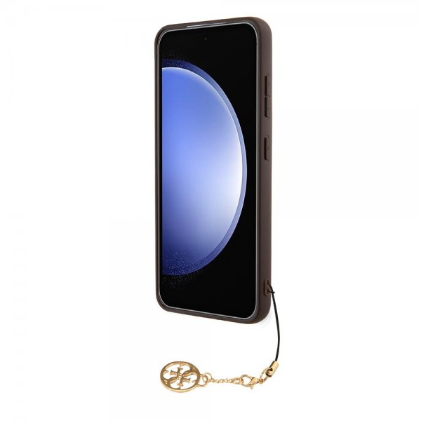 Guess Samsung Galaxy S24 Plus Suojakuori 4G Charm Ruskea