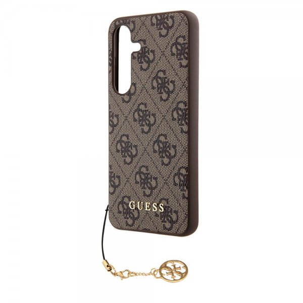 Guess Samsung Galaxy S24 Plus Suojakuori 4G Charm Ruskea