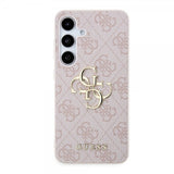Guess Samsung Galaxy S24 Plus Suojakuori 4G Metal Logo Pinkki