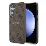 Guess Samsung Galaxy S24 Plus Kuoret 4G Pattern MagSafe Ruskea
