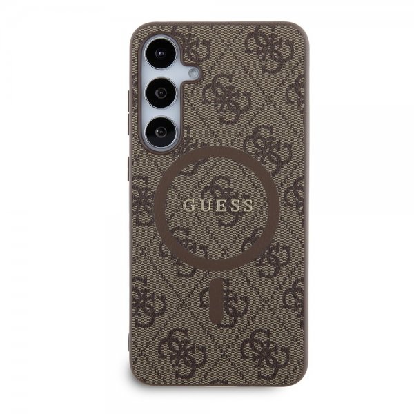 Guess Samsung Galaxy S24 Plus Kuoret 4G Pattern MagSafe Ruskea