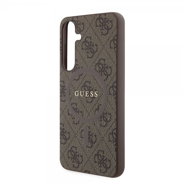 Guess Samsung Galaxy S24 Plus Kuoret 4G Pattern MagSafe Ruskea