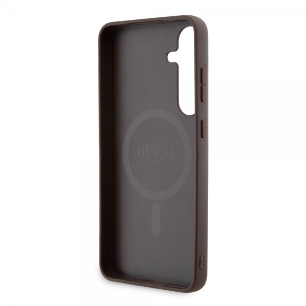 Guess Samsung Galaxy S24 Plus Kuoret 4G Pattern MagSafe Ruskea