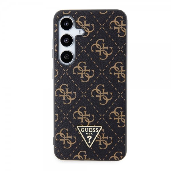Guess Samsung Galaxy S24 Plus Kuoret 4G Print Grained Musta