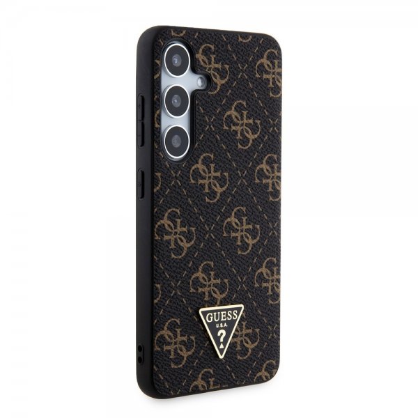 Guess Samsung Galaxy S24 Plus Kuoret 4G Print Grained Musta