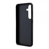 Guess Samsung Galaxy S24 Plus Kuori Bottom Stripe Metal Logo Musta