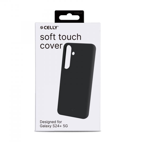 Celly Samsung Galaxy S24 Plus -suojakuori, CROMO, musta