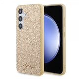 Guess Samsung Galaxy S24 Plus Kuori Fixed Glitter Kulta