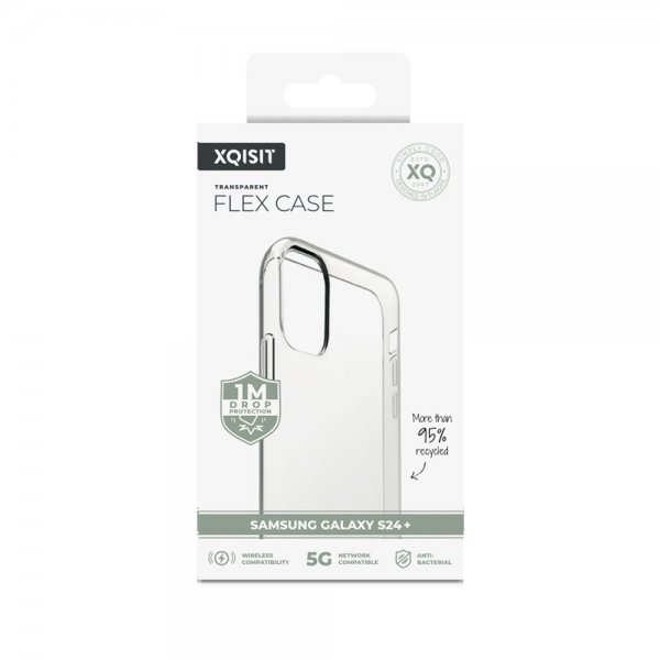 Xqisit Samsung Galaxy S24 Plus -suojakuori Flex Case läpinäkyvä