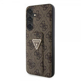 Guess Samsung Galaxy S24 Plus Suojakuori Grip Stand -toiminnolla, ruskea