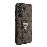Guess Samsung Galaxy S24 Plus Suojakuori Grip Stand -toiminnolla, ruskea