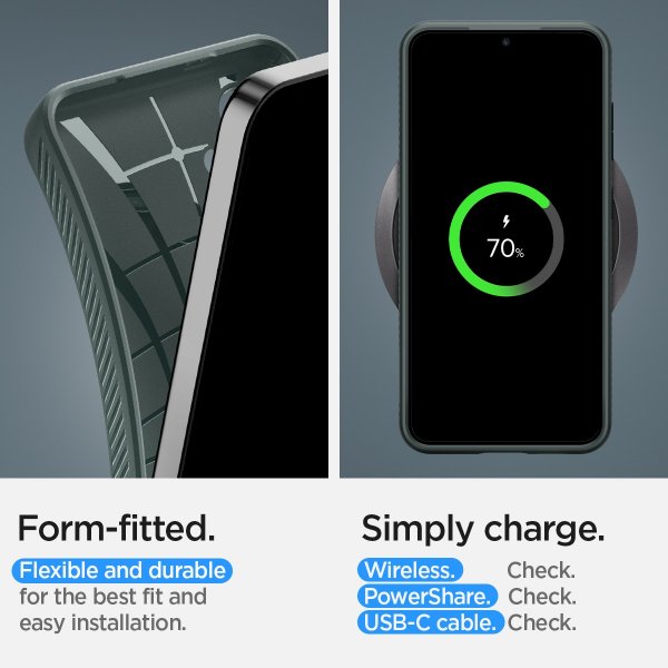 Spigen Samsung Galaxy S24 Plus Kuori Liquid Air Abyss Green