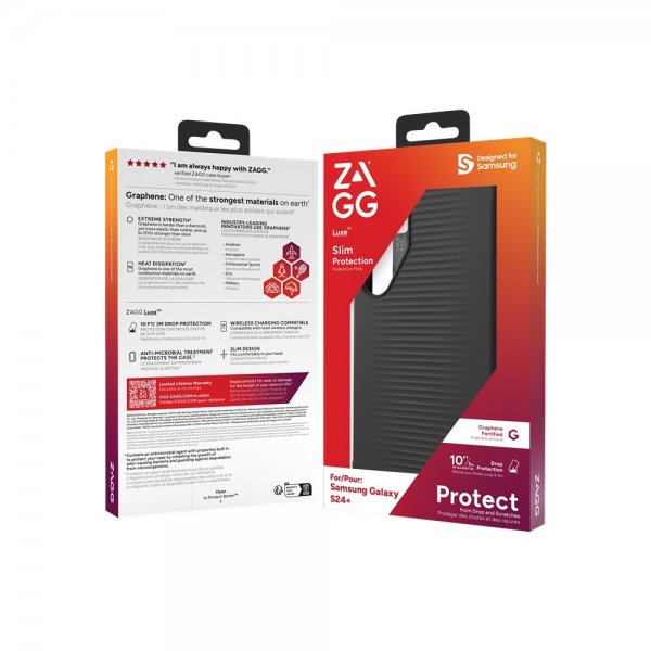 ZAGG Samsung Galaxy S24 Plus Suojakuori Luxe Musta