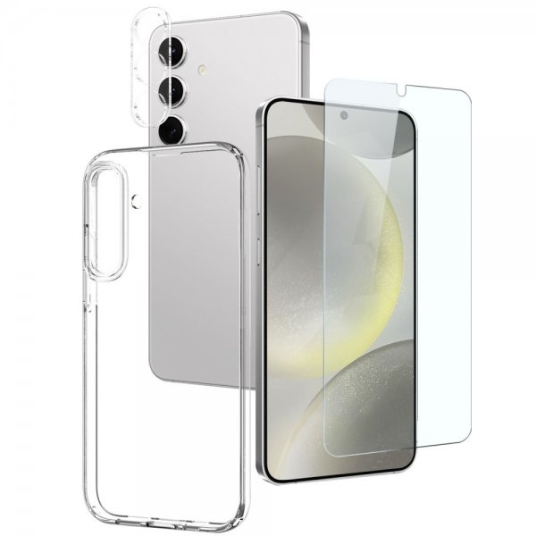 Northjo Samsung Galaxy S24 Plus -suojakotelo näytönsuojalla ja kamerasuojalla 3-in-1
