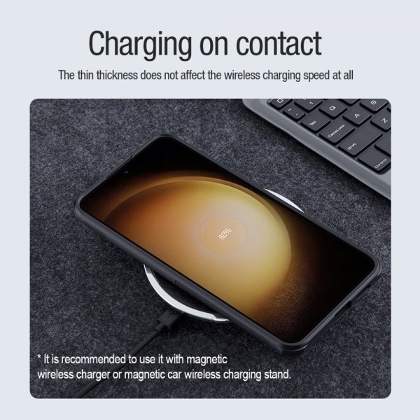 Nillkin Samsung Galaxy S24 Plus Kuori Super Frosted Shield Pro MagSafe Musta