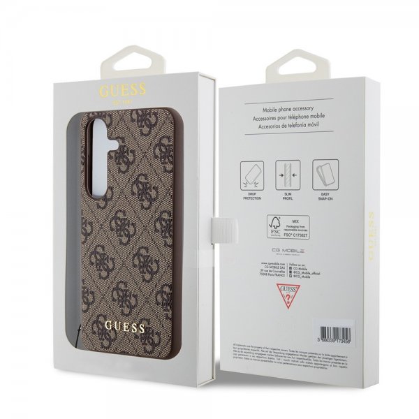 Guess Samsung Galaxy S24 Kuori 4G Charm Ruskea