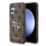 Guess Samsung Galaxy S24 Kuoret 4G Metal Logo Ruskea