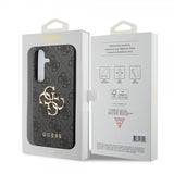 Guess Samsung Galaxy S24 Kuori 4G Metallilogo Musta