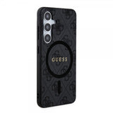 Guess Samsung Galaxy S24 Kuori 4G Pattern MagSafe Musta