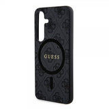 Guess Samsung Galaxy S24 Kuori 4G Pattern MagSafe Musta