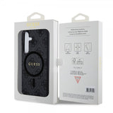 Guess Samsung Galaxy S24 Kuori 4G Pattern MagSafe Musta