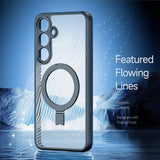 Dux Ducis Samsung Galaxy S24 -kuori Aimo Series MagSafe Kickstand, musta