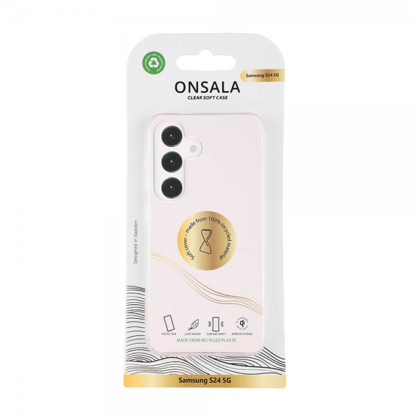 Onsala Samsung Galaxy S24 Kuori Kierrätetty TPU Läpinäkyvä