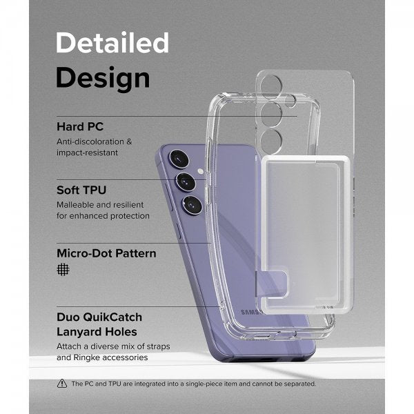 Ringke Samsung Galaxy S24 Suojakuori Fusion Card Clear