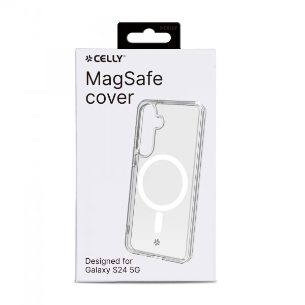 Celly Samsung Galaxy S24 Kuori GELSKINMAG MagSafe Läpinäkyvä