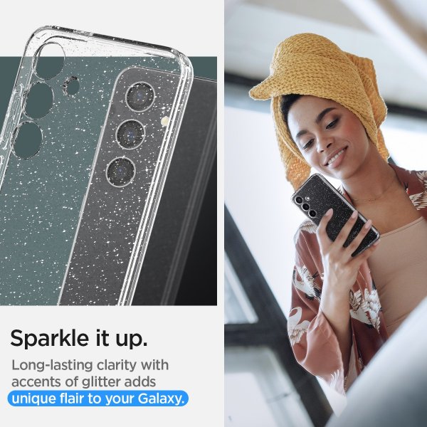 Spigen Samsung Galaxy S24 Kuori Liquid Crystal Glitter Crystal Quartz