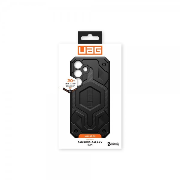 Urban Armor Gear (UAG) Samsung Galaxy S24 Kuori Monarch Carbon Fiber Musta
