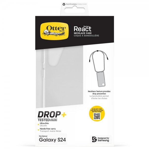 Otterbox Samsung Galaxy S24 Skal React Necklace läpinäkyvä
