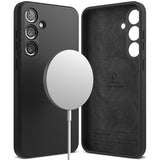 Ringke Samsung Galaxy S24 Kuori Silikoni Magneettinen Musta