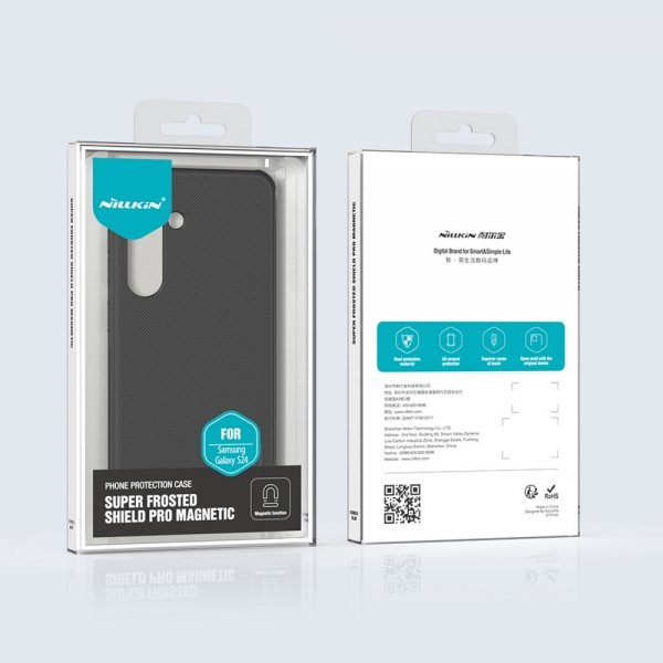 Nillkin Samsung Galaxy S24 Suojakuori Super Frosted Shield Pro MagSafe Musta
