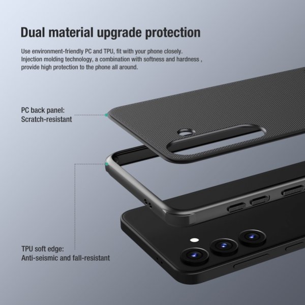 Nillkin Samsung Galaxy S24 Kuori Super Frosted Shield Pro Punainen