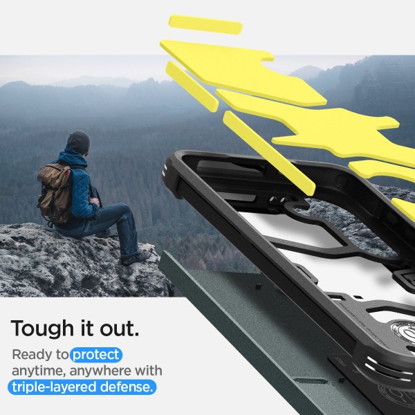 Spigen Samsung Galaxy S24 Kuori Tough Armor Abyss Green