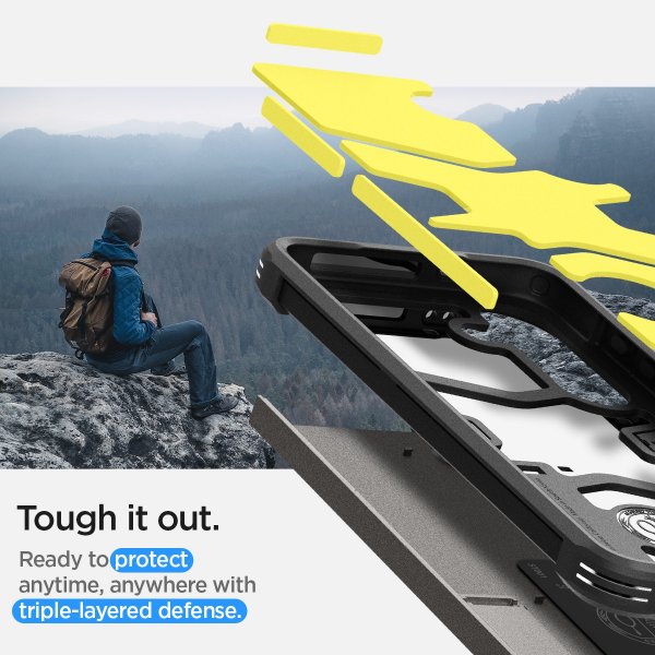 Spigen Samsung Galaxy S24 Kuori Tough Armor Gunmetal