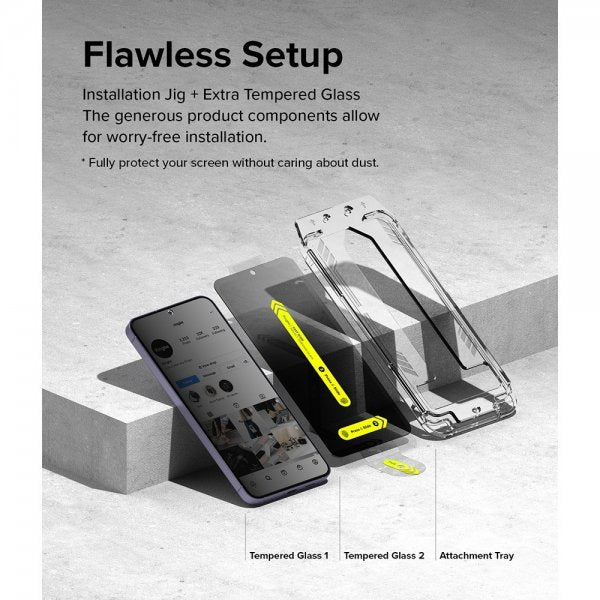 Ringke Samsung Galaxy S24 Näytönsuoja Easy Slide Privacy 2-pack